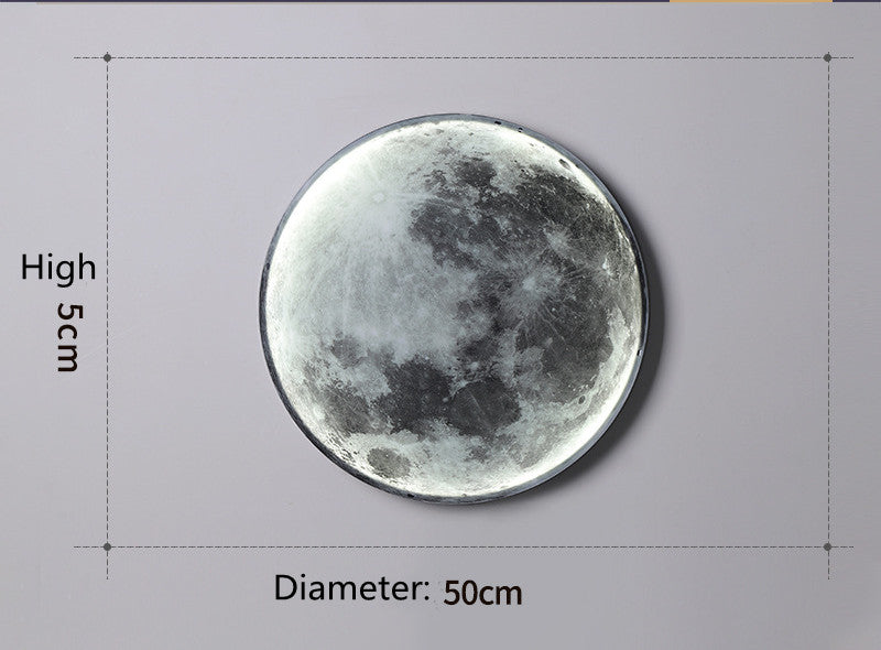 Moon LED Wall Light For Bedroom Kid's Room Foyer Living Room Coffee Bar Aisle Hallway Gallery Studyroom Loft Indoor Home Lights.